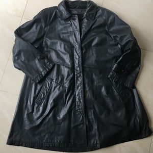 Vintage Wilson Leather Swing Coat